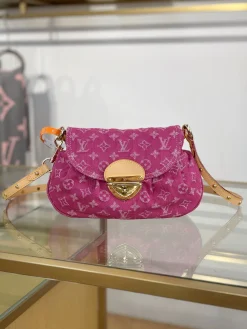 LV Crossbody Bags Fabric (Pink-Natural) 27X18X3CM H80202608071530