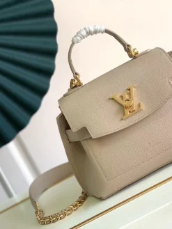 LV Crossbody Bags Grained Calfskin (Beige-Gold) 23X17X10CM G50202608071472