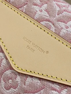 Alternative view of LV Crossbody Bags Jacquard Canvas (Pink-Beige-Gold) 27X17X12CM F80202608070117