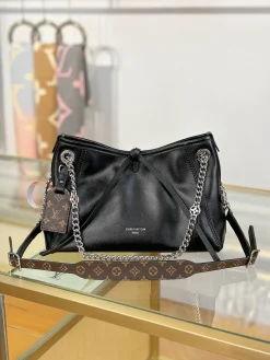 LV Crossbody Bags Leather (Black-Brown) 26X17X10CM I00202608071050