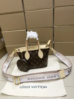 LV Crossbody Bags Leather (Brown-Beige) One Size E80202608071356
