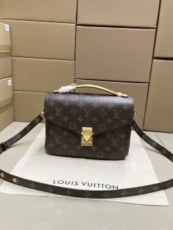 LV Crossbody Bags Leather (Brown-Gold) One Size E50202608071347