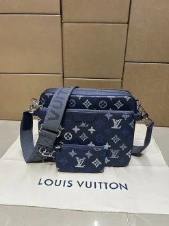 LV Crossbody Bags Leather (Navy-White) E50202608071338
