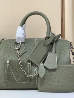 LV Crossbody Bags Leather (Sage Green) 25X15X15CM H80202608070562