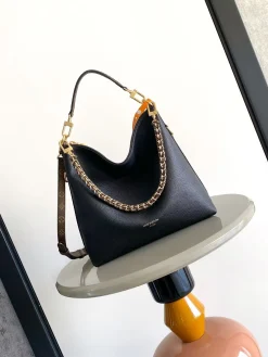 LV Crossbody Bags Monogram Canvas (Black-Gold) 26X10X30CM G80202608071479