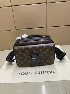 LV Crossbody Bags Monogram Canvas (Brown-Black) One Size E20202608071354