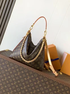 LV Crossbody Bags Monogram Canvas (Brown-Gold) 26X10X30CM D60202608071370