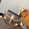 LV Crossbody Bags Monogram Canvas (Brown-Tan) 24X15X9CM D80202608071222
