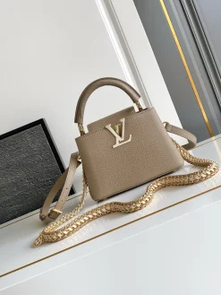 LV Crossbody Bags Monogram Canvas (Taupe-Gold) 21X14X8CM A100202608070772