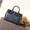 LV Crossbody Bags Monogram Empreinte Leather (Black-Gold) 25X19X15 CM F00202608071240