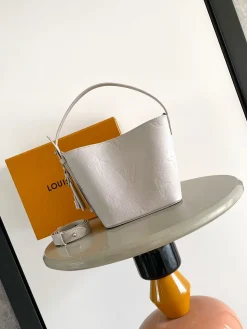 LV Crossbody Bags Monogram Empreinte Leather (Light Grey) 16X18X12 CM G70202608071480