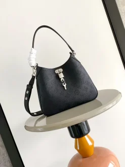 LV Crossbody Bags Perforated Calf Leather (Black-Silver) 25X20X6CM G80202608071493