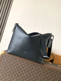 LV Crossbody Bags Tanned Leather (Black-Silver) 48X38X14 CM G70202608070047