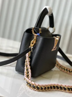 Alternative view of LV Crossbody Bags Taurillon Leather (Black-Pink) 21X14X8CM A050202608070221