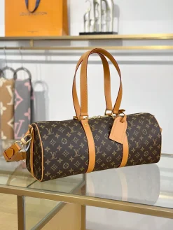 Alternative view of LV Duffles Bags Canvas Leather (Brown-Tan) 46X22X17CM H50202608071783