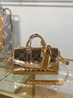 LV Duffles Bags Coated Canvas (Gold) 25X15X11CM H00202608072706
