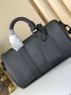LV Duffles Bags Coated Canvas (Grey) 25X15X11CM E00202608071167