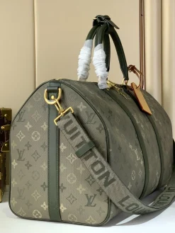 Alternative view of LV Duffles Bags Coated Canvas (Olive Green-Dark Green) 50X29X23 CM H30202608071194