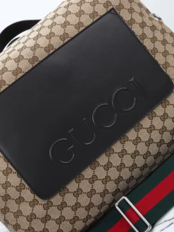 Alternative view of GUCCI Duffles Bags Leather (Brown-Black) 44X36X18 CM E80202608060083