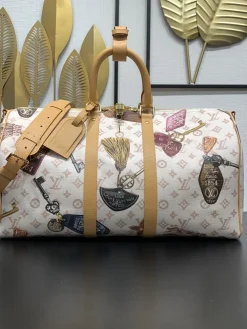 LV Duffles Bags Monogram Canvas (Beige-Tan) 45X27X20 CM G50202608071056