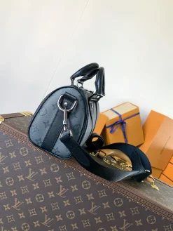 Alternative view of LV Duffles Bags Monogram Canvas (Black-Dark Grey) 25X15X11CM D40202608072120