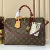 LV Duffles Bags Monogram Canvas (Brown-Red) 30X21X17CM F00202608072007