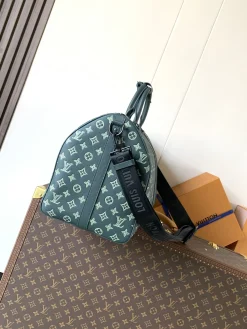 Alternative view of LV Duffles Bags Monogram Shadow Leather (Teal-Black) 29X23X50CM H80202608072216