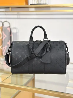 Alternative view of LV Duffles Bags Original Fabric (Black) 34X21X16CM G80202608071789