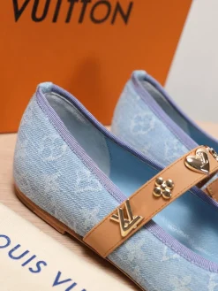 LV Flats Denim & Lambskin EU35-39 B50202608030834