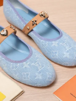 Alternative view of LV Flats Denim & Lambskin EU35-39 B50202608030834