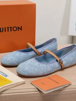 Alternative view of LV Flats Denim & Leather EU35-39 B50202608030838