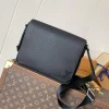 LV Messenger Bags Coated Canvas (Black) 26X20X7CM E40202608071649