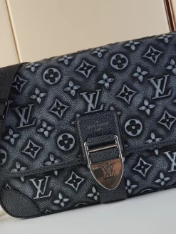 Alternative view of LV Messenger Bags Cowhide Leather (Dark Grey-Light Grey) 35X24X8CM F50202608071197