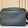 LV Messenger Bags Leather (Black-Silver) 37X26X19CM I00202608071065