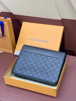 Alternative view of LV Messenger Bags Monogram Eclipse Canvas (Dark Grey-Grey) 32X22X4CM D80202608071879