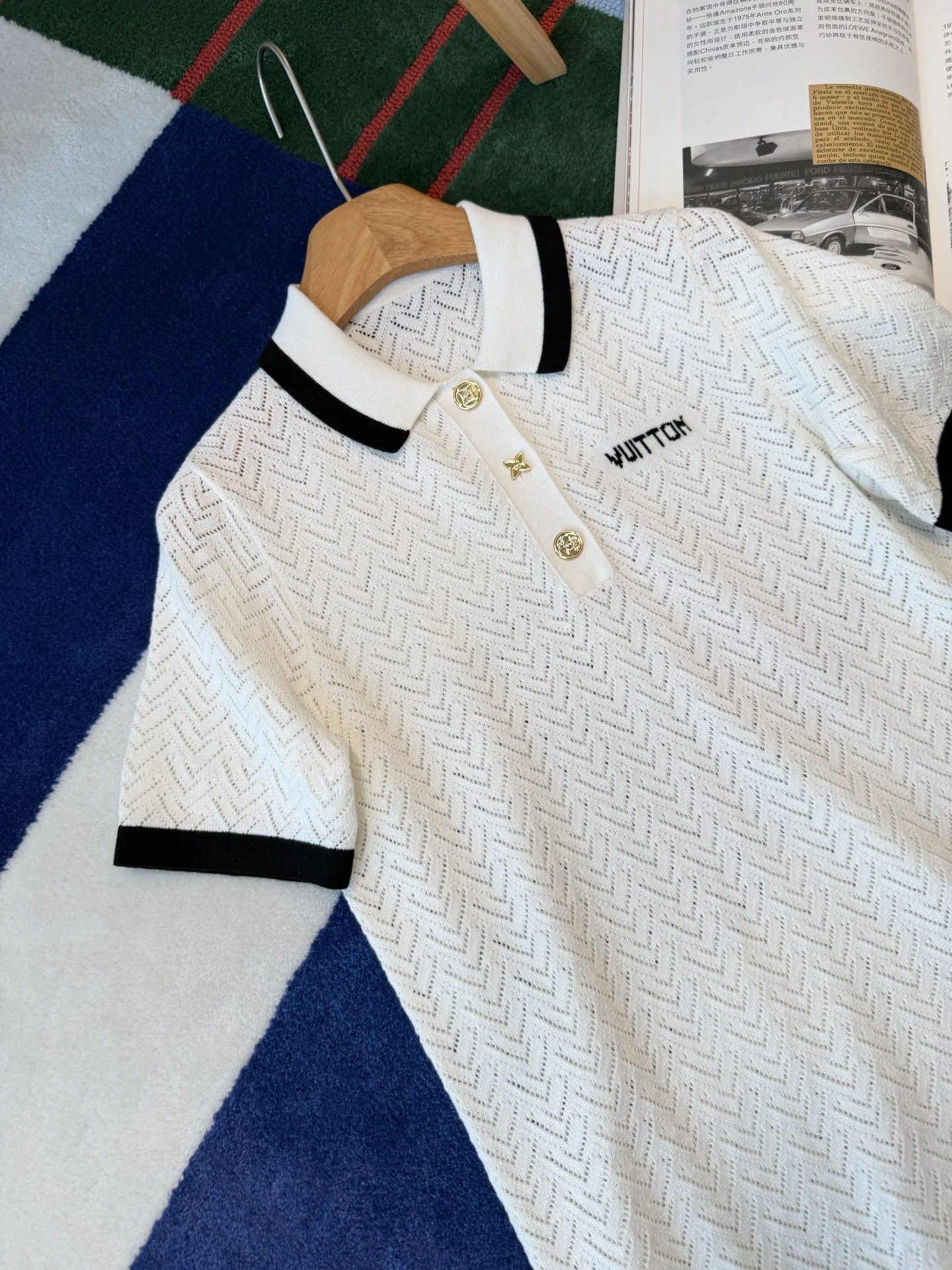 LV Polos Herringbone Knit S-L C15202608041764 - Image 3