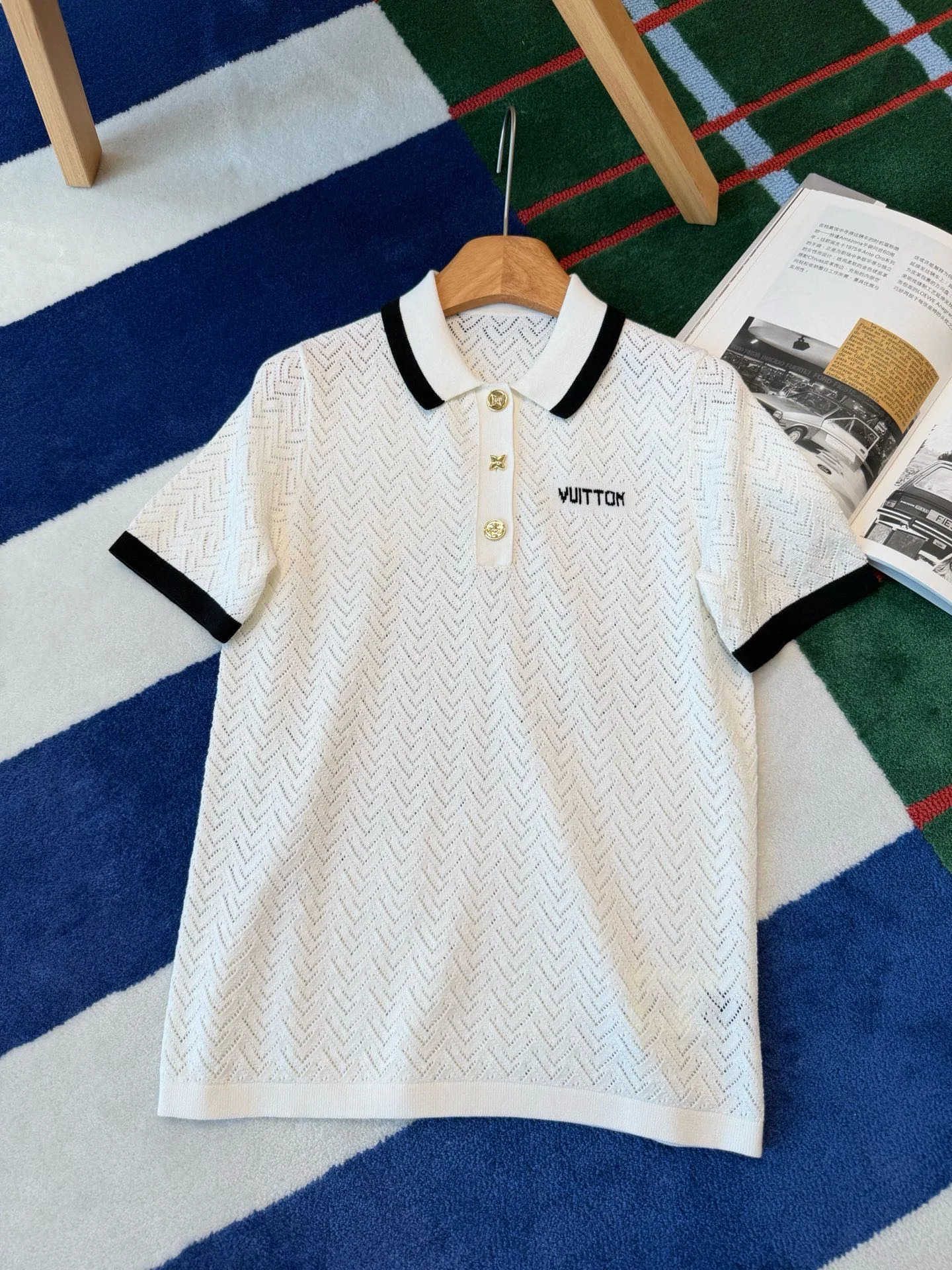 LV Polos Herringbone Knit S-L C15202608041764 - Image 7