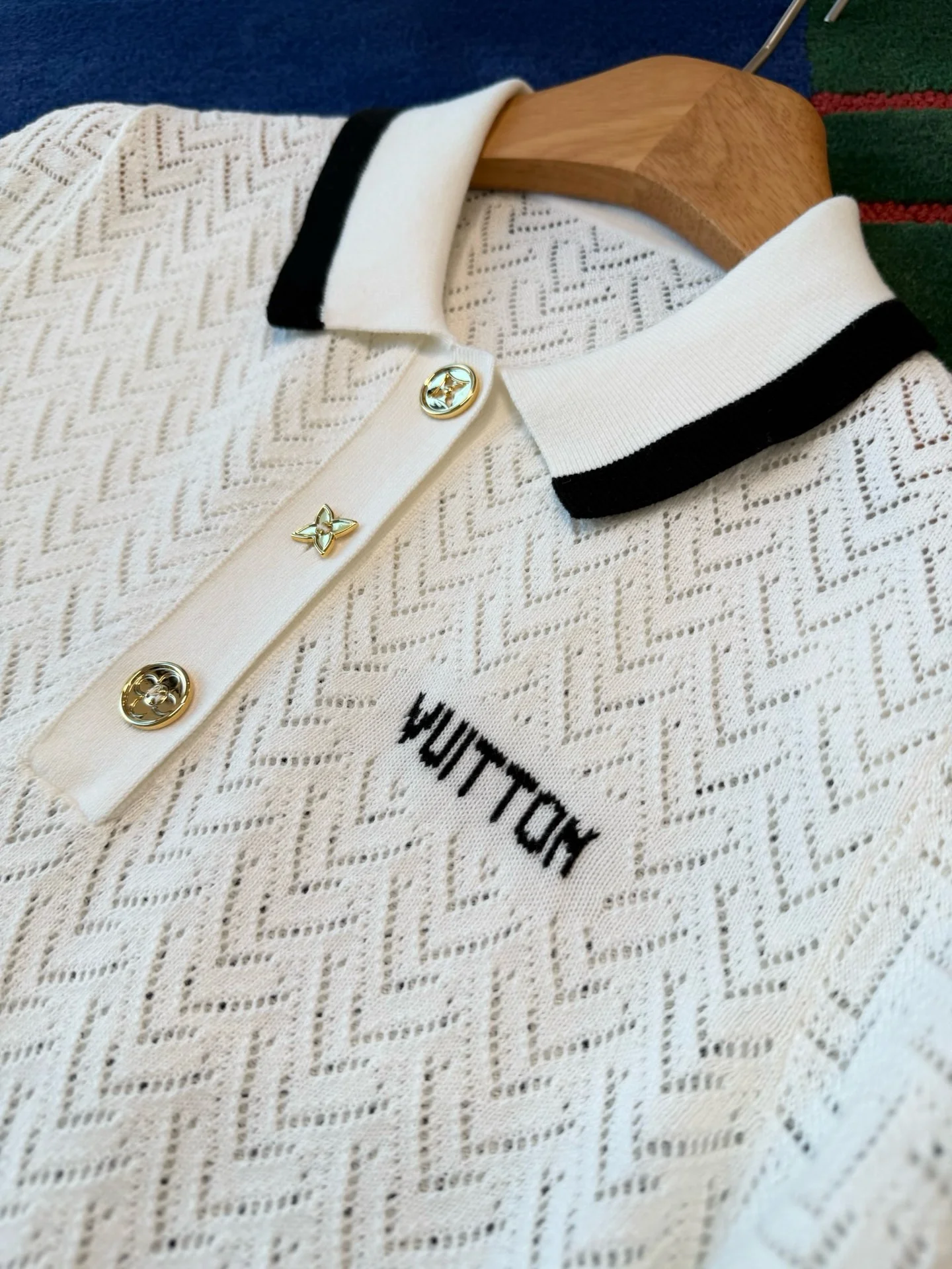 LV Polos Herringbone Knit S-L C15202608041764 - Image 8