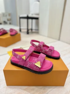 LV Sandals Leather Canvas EU35-39 C00202608030228