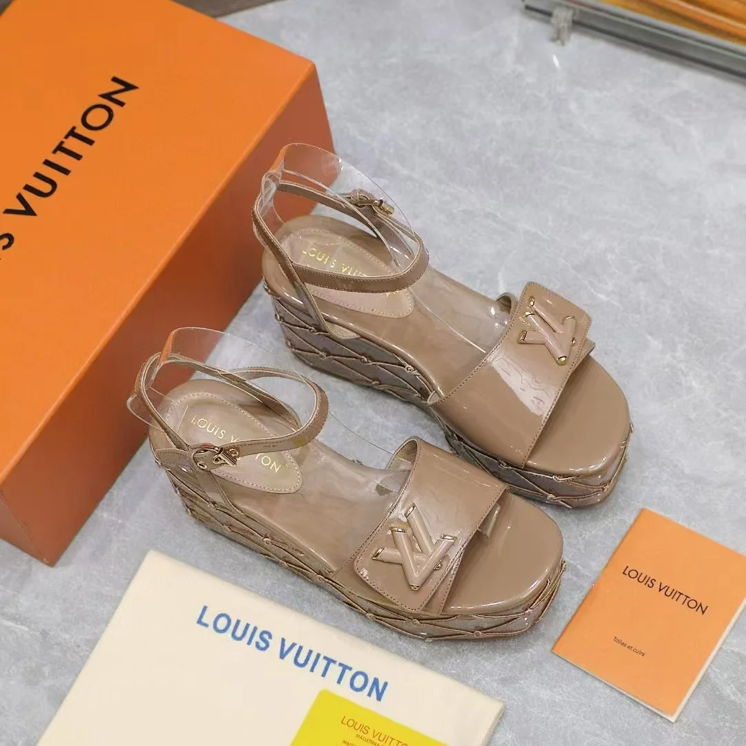 LV Sandals Patent Calf Leather EU35-42 B70202608030848