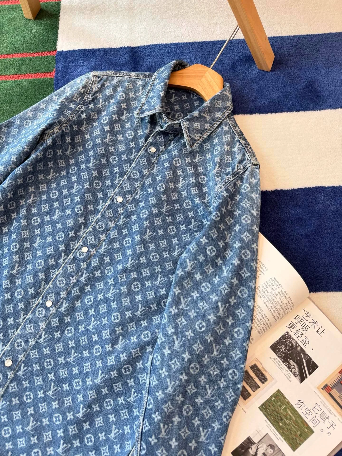 LV Shirts Denim S-M-L D85202608040104 - Image 8