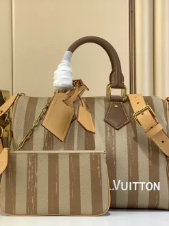 LV Shoulder Bags Calf Leather (Beige-Brown) 30X17X21CM A080202608070358