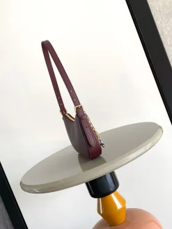Alternative view of LV Shoulder Bags Calf Leather (Burgundy-Gold) 23X10X4CM E80202608071490