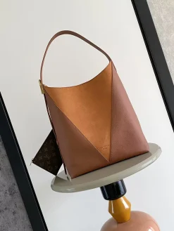 LV Shoulder Bags Calfskin Leather (Brown-Caramel) 31X35X18CM H80202608070643