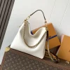 LV Shoulder Bags Coated Canvas (White-Gold) 26X10X30CM F00202608071639