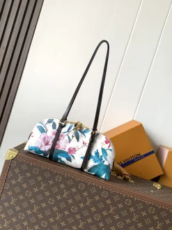 LV Shoulder Bags Coated Canvas (White-Multi) 29X14X8CM D50202608071452