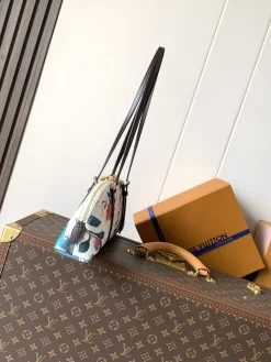 Alternative view of LV Shoulder Bags Coated Canvas (White-Multi) 29X14X8CM D50202608071452