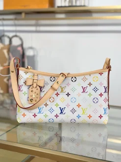 Alternative view of LV Shoulder Bags Coated Canvas (White-Multicolor) 36X19X10CM H00202608071209