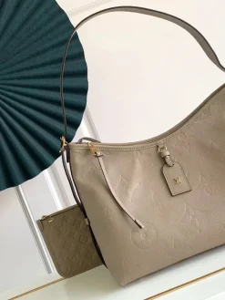 LV Shoulder Bags Empreinte Leather (Taupe-Dark Brown) 39X30X15CM I00202608070998