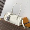 LV Shoulder Bags Lambskin Leather (Cream-Brown) 17X12X28CM F20202608071286